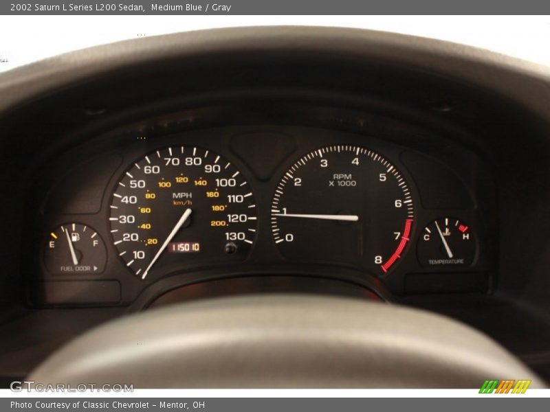 Medium Blue / Gray 2002 Saturn L Series L200 Sedan