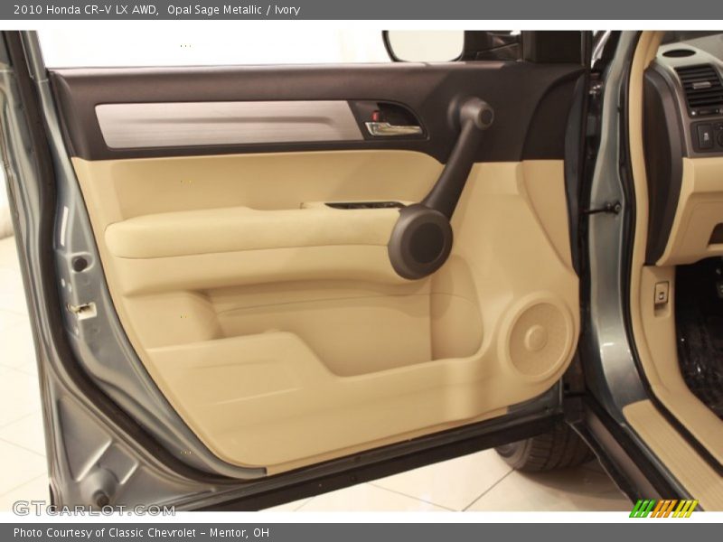 Opal Sage Metallic / Ivory 2010 Honda CR-V LX AWD