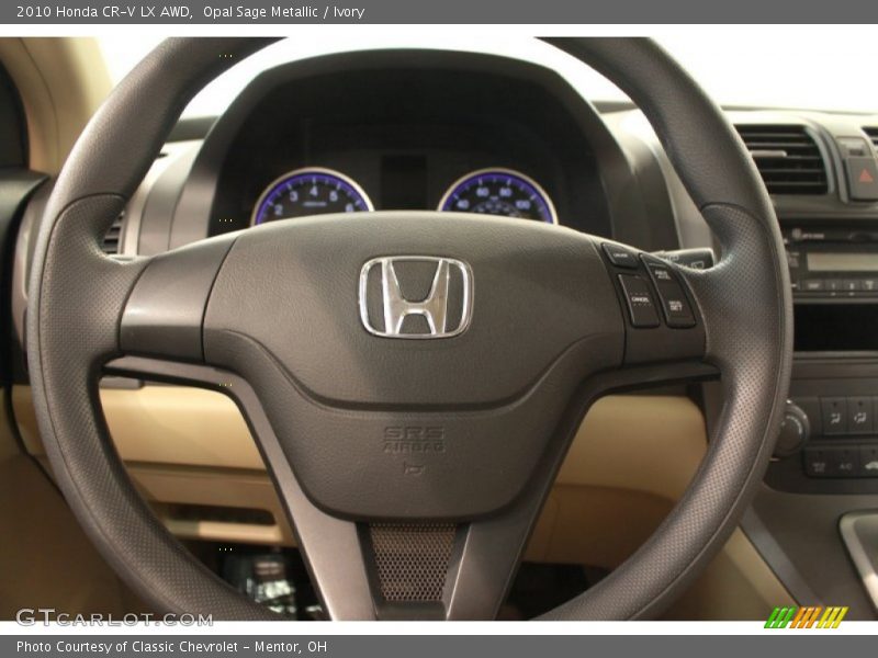 Opal Sage Metallic / Ivory 2010 Honda CR-V LX AWD