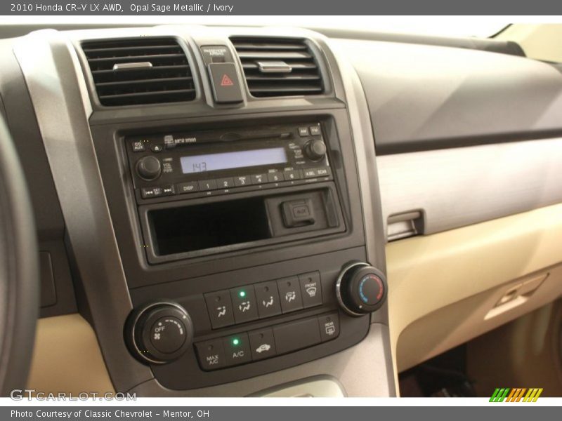 Opal Sage Metallic / Ivory 2010 Honda CR-V LX AWD