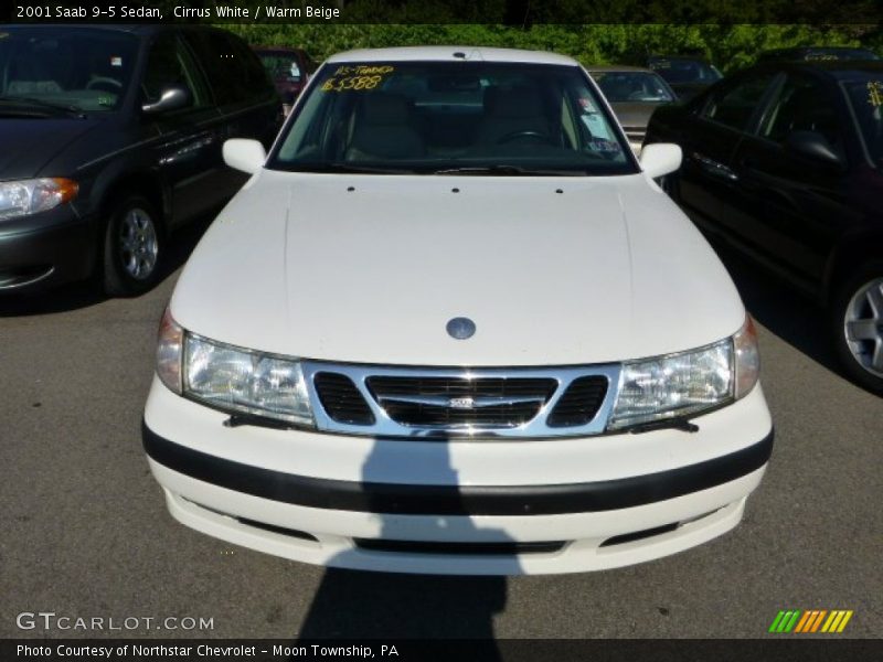 Cirrus White / Warm Beige 2001 Saab 9-5 Sedan