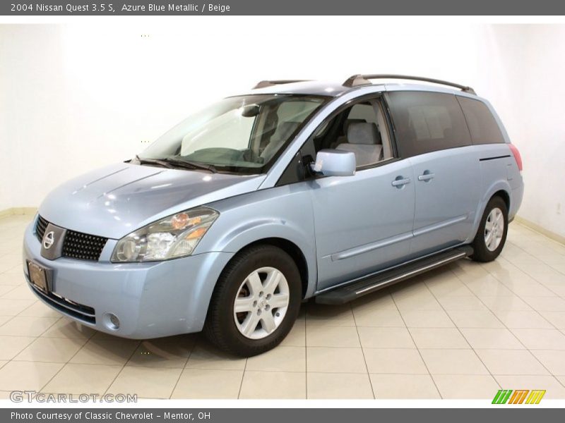 Azure Blue Metallic / Beige 2004 Nissan Quest 3.5 S
