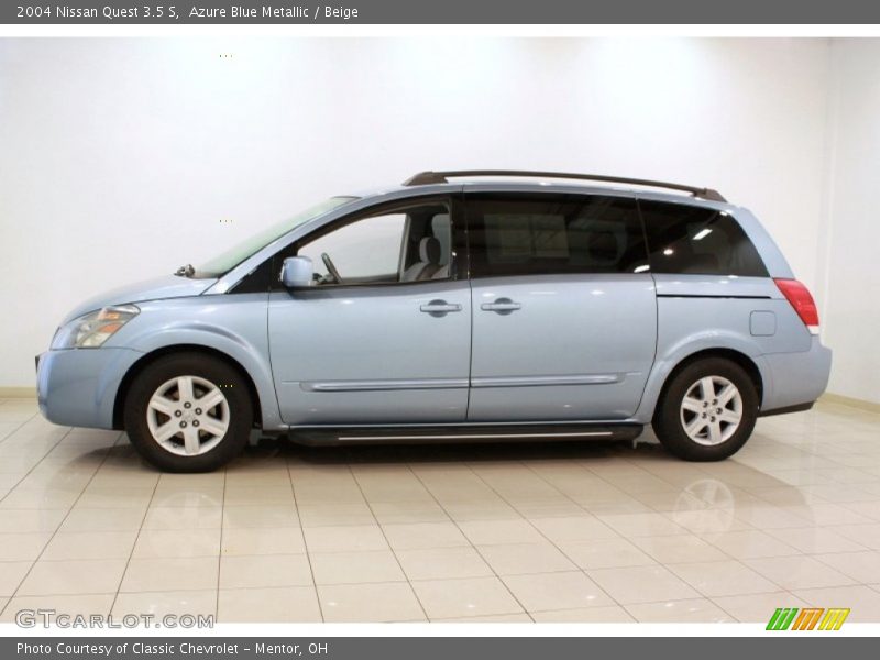 Azure Blue Metallic / Beige 2004 Nissan Quest 3.5 S