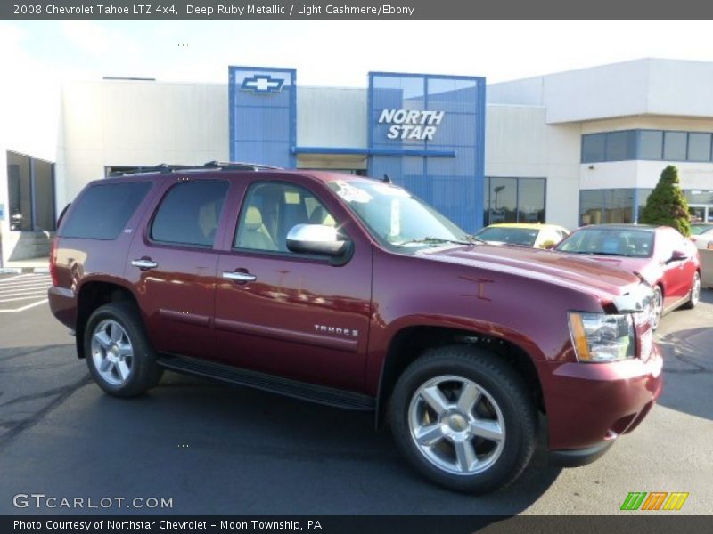Deep Ruby Metallic / Light Cashmere/Ebony 2008 Chevrolet Tahoe LTZ 4x4