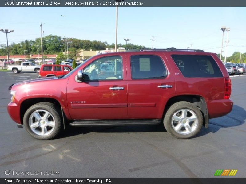 Deep Ruby Metallic / Light Cashmere/Ebony 2008 Chevrolet Tahoe LTZ 4x4