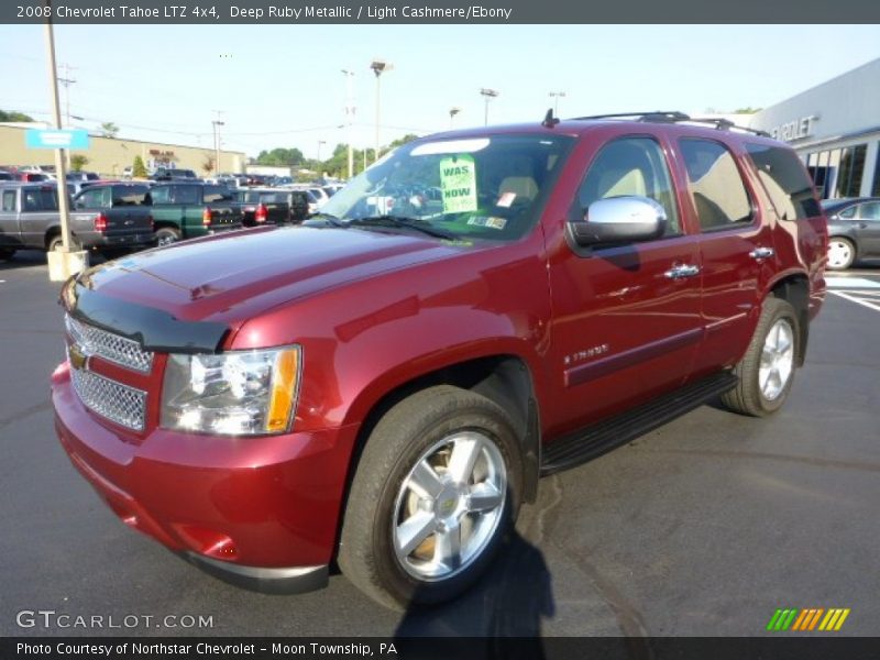 Deep Ruby Metallic / Light Cashmere/Ebony 2008 Chevrolet Tahoe LTZ 4x4