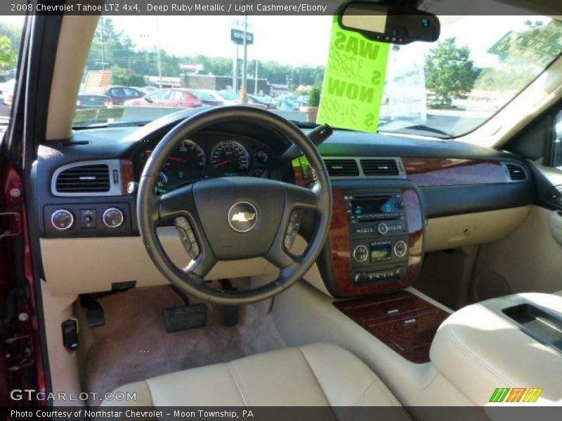 Deep Ruby Metallic / Light Cashmere/Ebony 2008 Chevrolet Tahoe LTZ 4x4