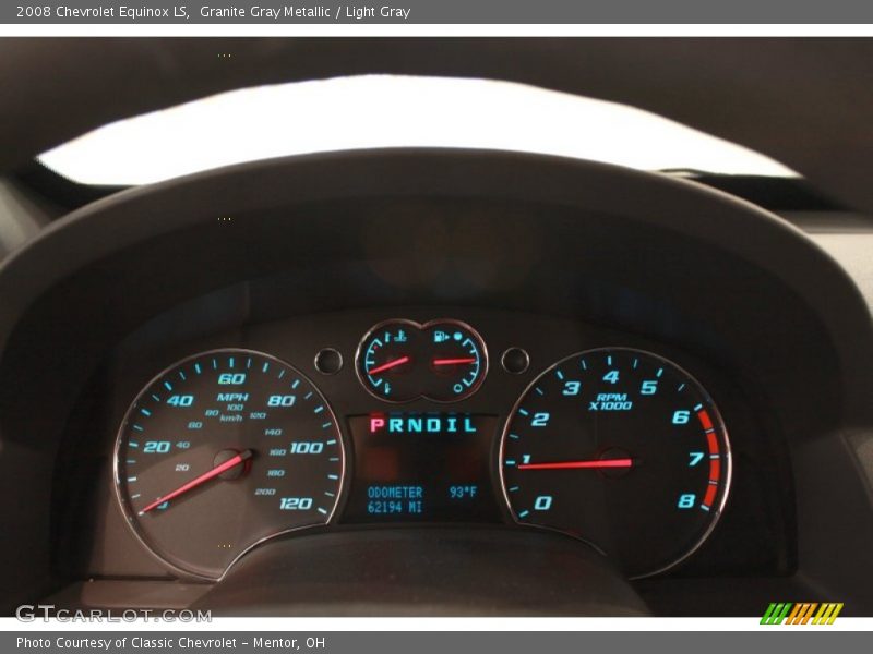 Granite Gray Metallic / Light Gray 2008 Chevrolet Equinox LS