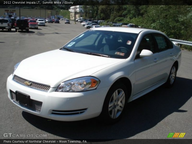 Summit White / Ebony 2012 Chevrolet Impala LT