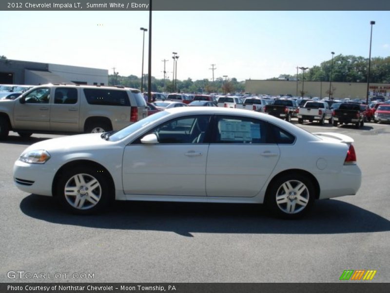 Summit White / Ebony 2012 Chevrolet Impala LT