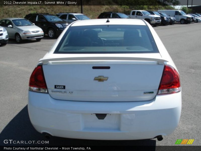 Summit White / Ebony 2012 Chevrolet Impala LT