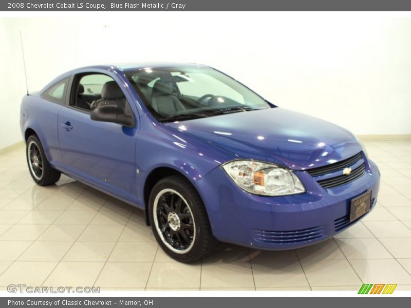 Blue Flash Metallic / Gray 2008 Chevrolet Cobalt LS Coupe