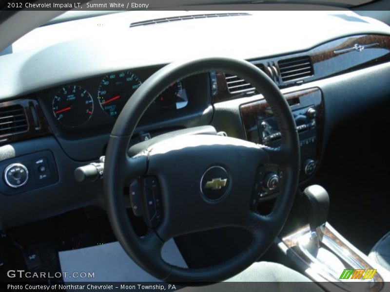 Summit White / Ebony 2012 Chevrolet Impala LT