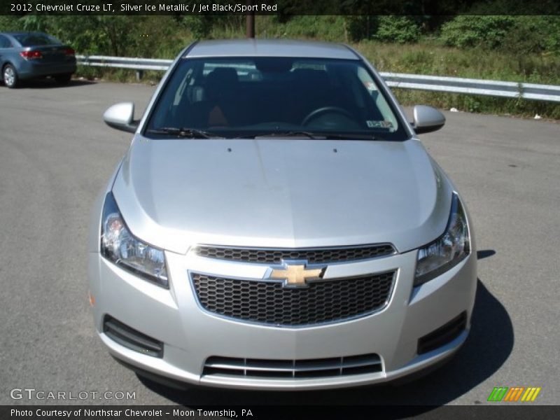 Silver Ice Metallic / Jet Black/Sport Red 2012 Chevrolet Cruze LT