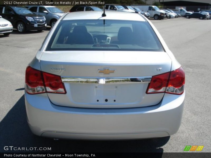 Silver Ice Metallic / Jet Black/Sport Red 2012 Chevrolet Cruze LT
