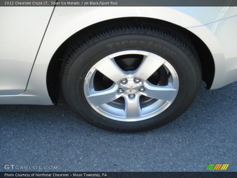 Silver Ice Metallic / Jet Black/Sport Red 2012 Chevrolet Cruze LT