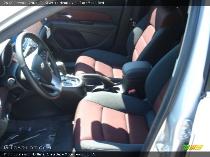 Silver Ice Metallic / Jet Black/Sport Red 2012 Chevrolet Cruze LT