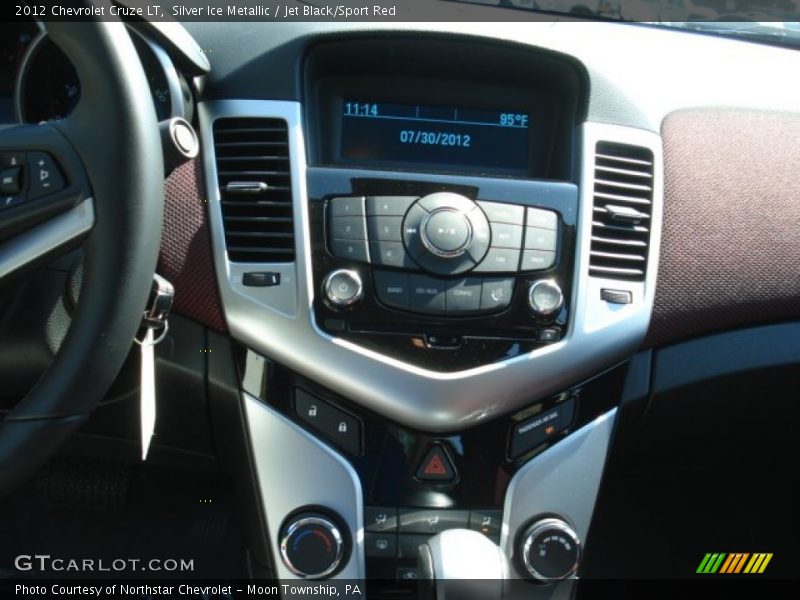 Silver Ice Metallic / Jet Black/Sport Red 2012 Chevrolet Cruze LT