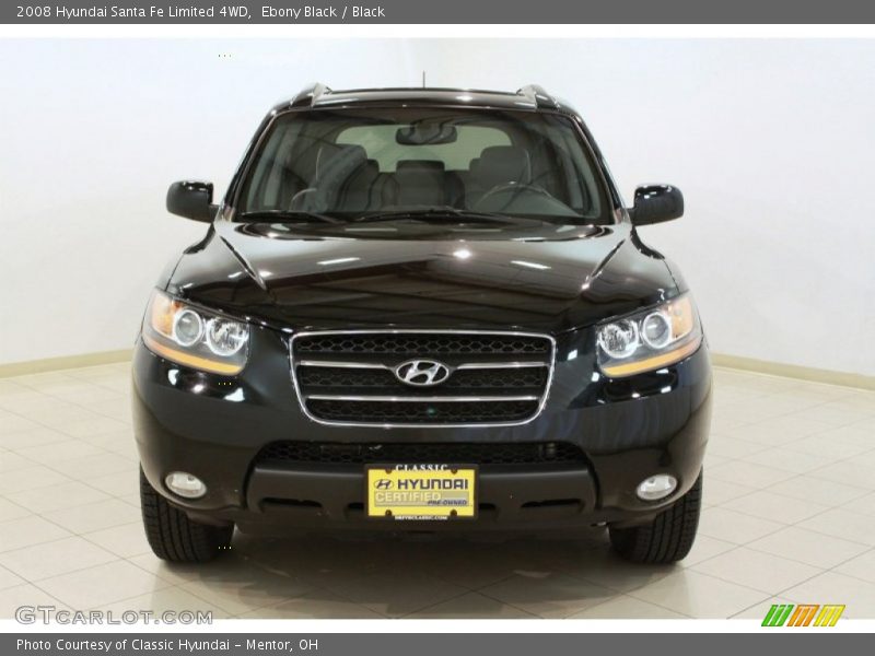 Ebony Black / Black 2008 Hyundai Santa Fe Limited 4WD