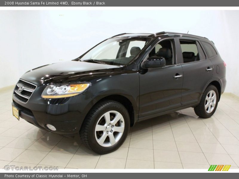 Ebony Black / Black 2008 Hyundai Santa Fe Limited 4WD