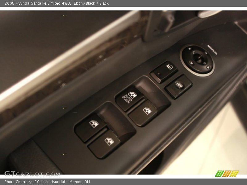 Controls of 2008 Santa Fe Limited 4WD