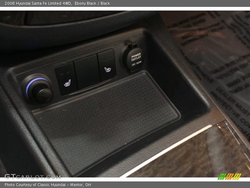 Ebony Black / Black 2008 Hyundai Santa Fe Limited 4WD