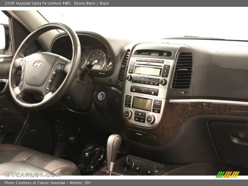 Ebony Black / Black 2008 Hyundai Santa Fe Limited 4WD