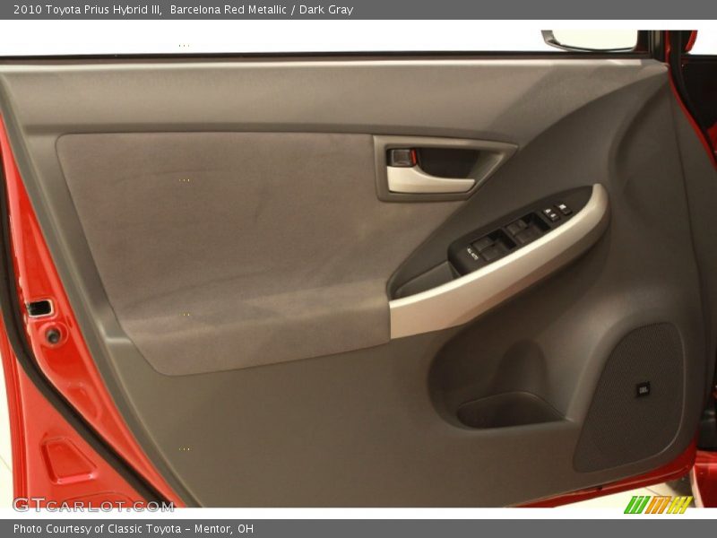 Barcelona Red Metallic / Dark Gray 2010 Toyota Prius Hybrid III