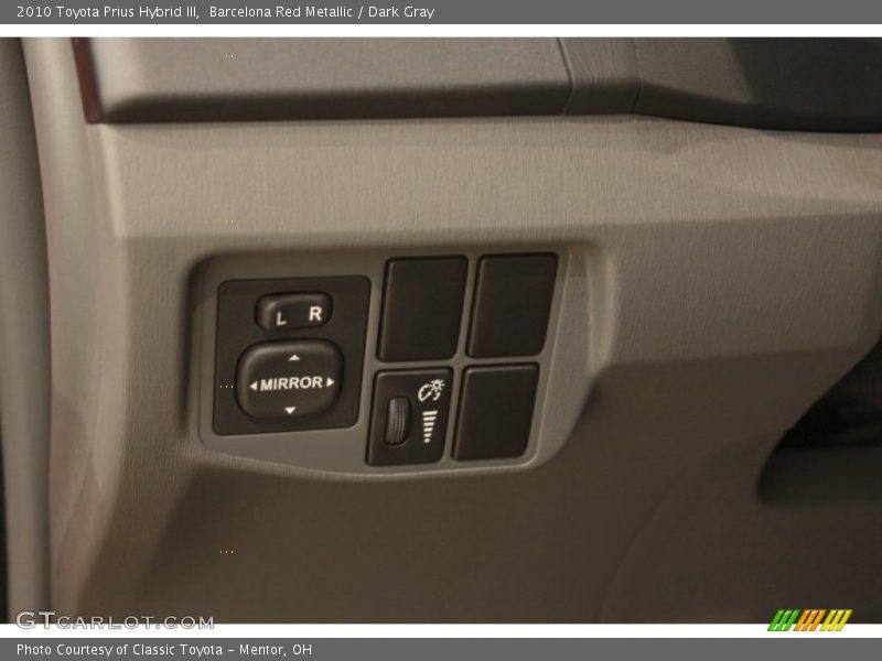 Barcelona Red Metallic / Dark Gray 2010 Toyota Prius Hybrid III
