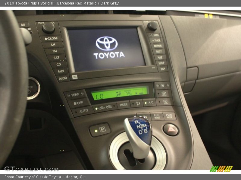 Barcelona Red Metallic / Dark Gray 2010 Toyota Prius Hybrid III
