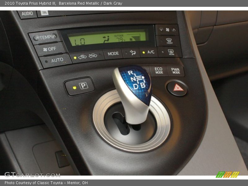 Barcelona Red Metallic / Dark Gray 2010 Toyota Prius Hybrid III