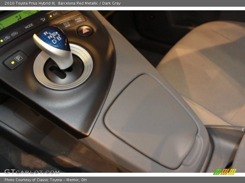 Barcelona Red Metallic / Dark Gray 2010 Toyota Prius Hybrid III
