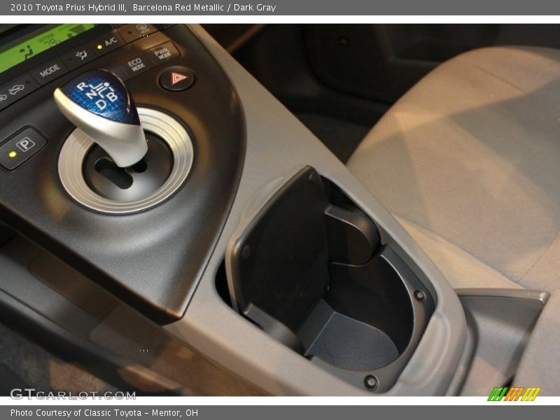 Barcelona Red Metallic / Dark Gray 2010 Toyota Prius Hybrid III