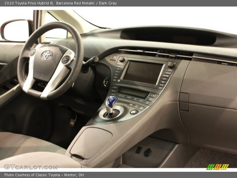 Barcelona Red Metallic / Dark Gray 2010 Toyota Prius Hybrid III