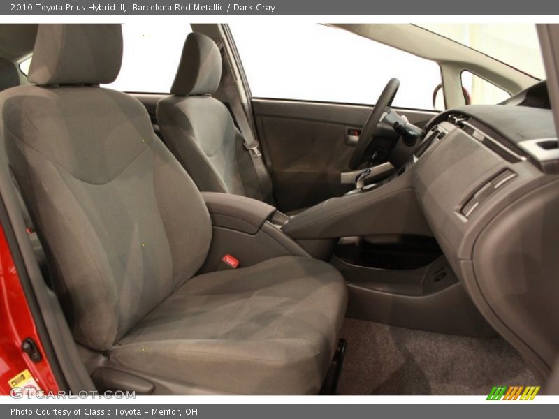 Barcelona Red Metallic / Dark Gray 2010 Toyota Prius Hybrid III