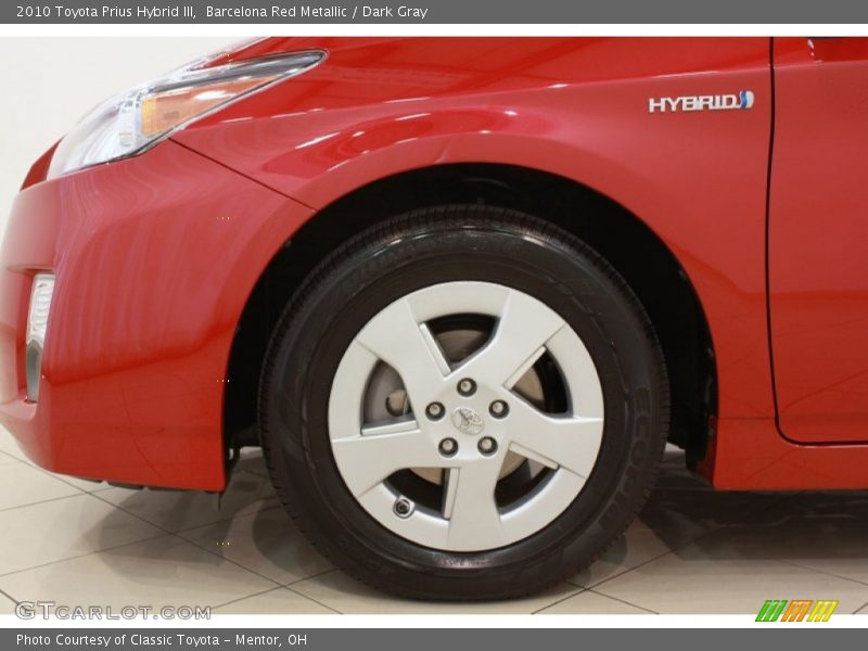 Barcelona Red Metallic / Dark Gray 2010 Toyota Prius Hybrid III