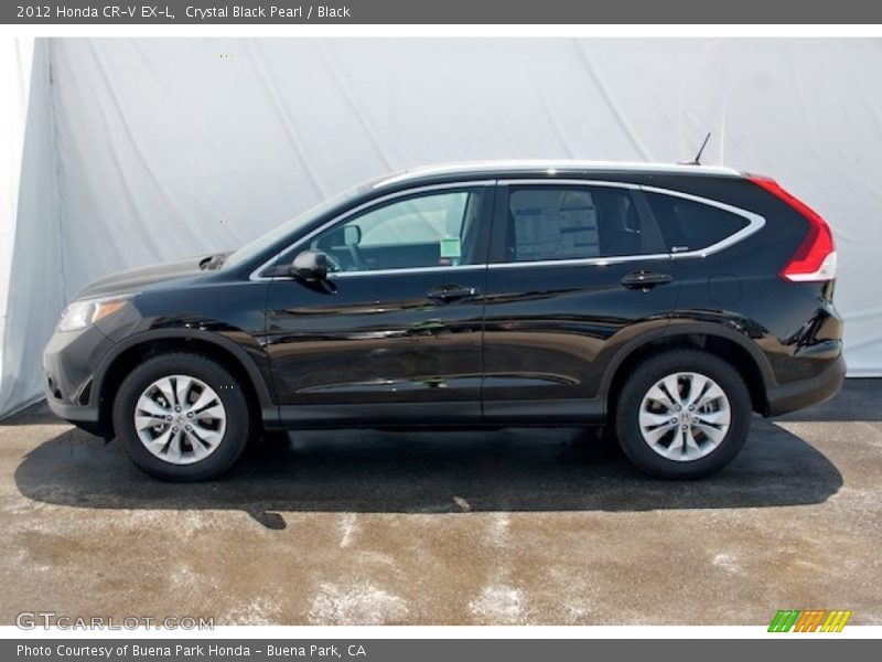 Crystal Black Pearl / Black 2012 Honda CR-V EX-L