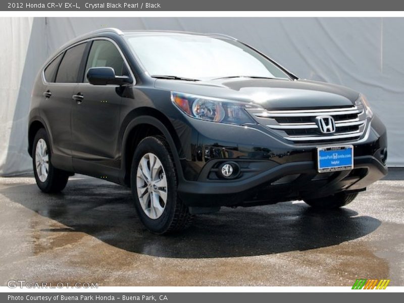 Crystal Black Pearl / Black 2012 Honda CR-V EX-L