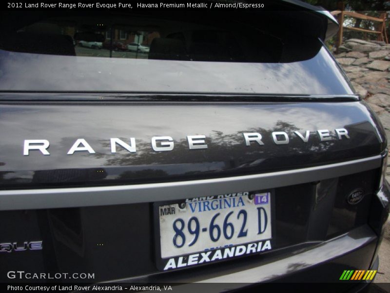 Havana Premium Metallic / Almond/Espresso 2012 Land Rover Range Rover Evoque Pure