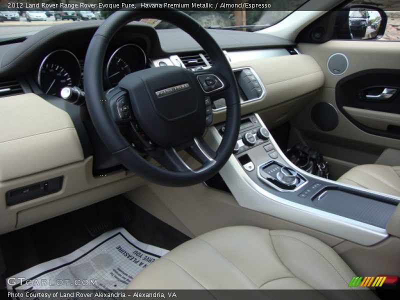 Almond/Espresso Interior - 2012 Range Rover Evoque Pure 