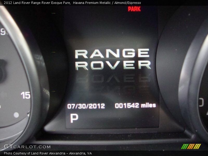 Havana Premium Metallic / Almond/Espresso 2012 Land Rover Range Rover Evoque Pure