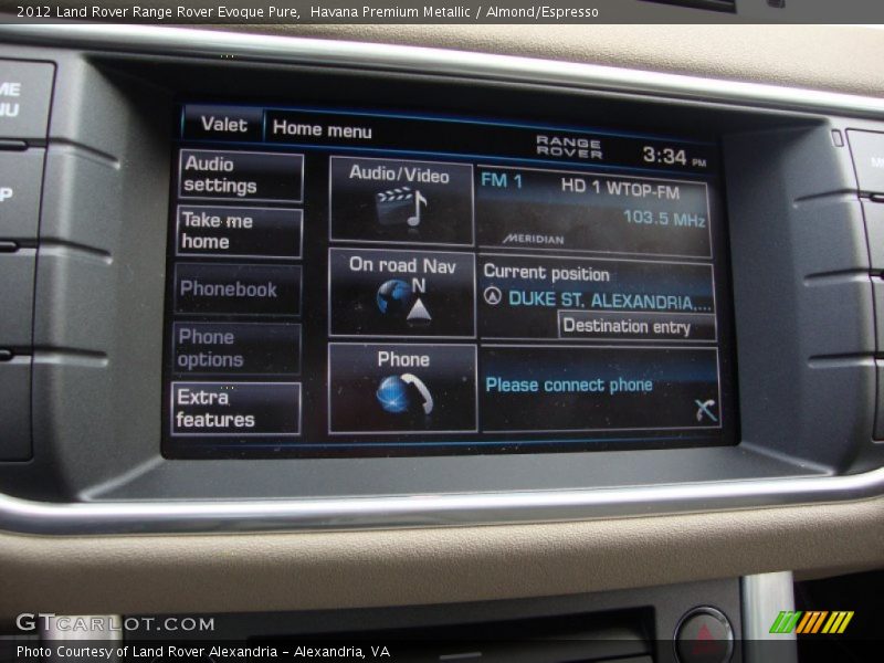 Havana Premium Metallic / Almond/Espresso 2012 Land Rover Range Rover Evoque Pure