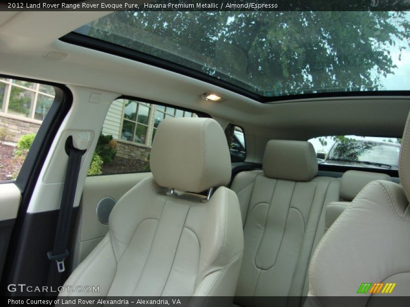 Sunroof of 2012 Range Rover Evoque Pure