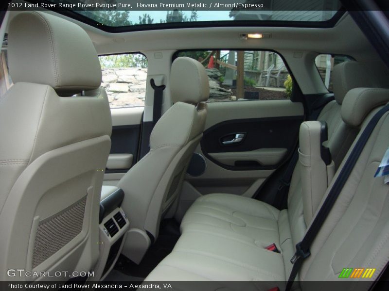 Rear Seat of 2012 Range Rover Evoque Pure