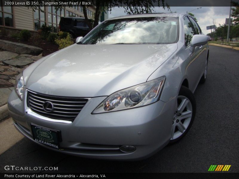 Tungsten Silver Pearl / Black 2009 Lexus ES 350