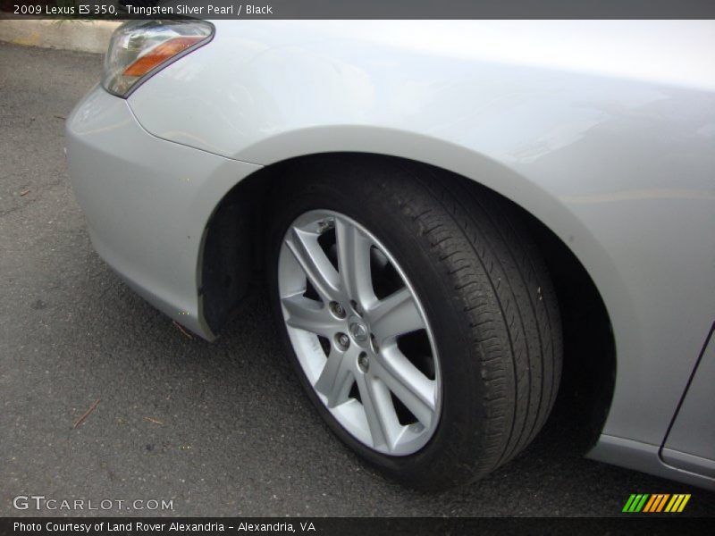 Tungsten Silver Pearl / Black 2009 Lexus ES 350