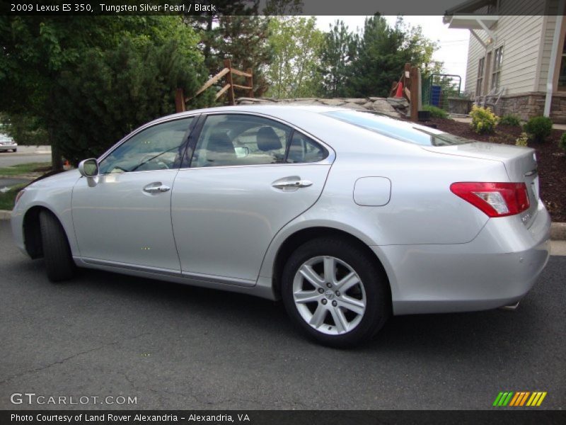 Tungsten Silver Pearl / Black 2009 Lexus ES 350