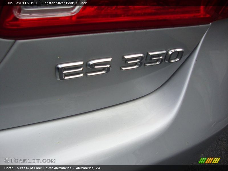 Tungsten Silver Pearl / Black 2009 Lexus ES 350