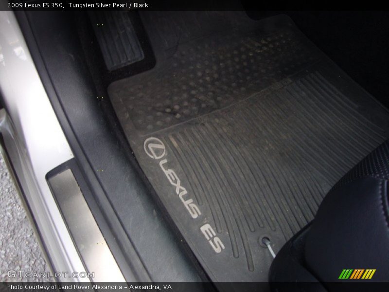 Tungsten Silver Pearl / Black 2009 Lexus ES 350