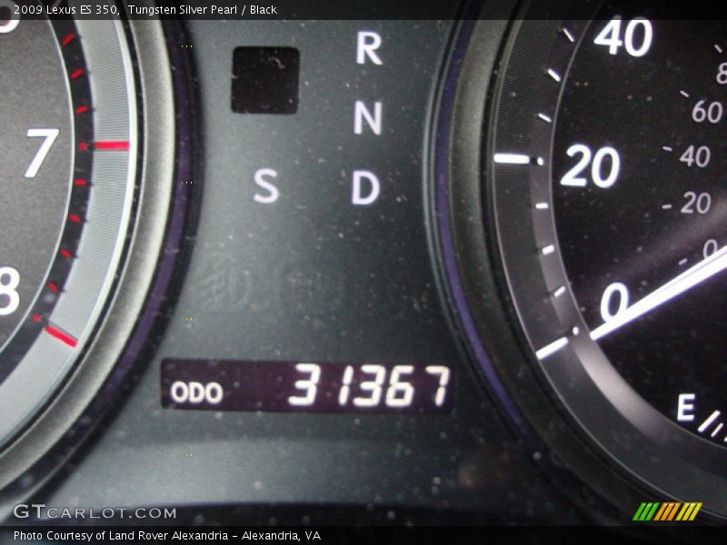 Tungsten Silver Pearl / Black 2009 Lexus ES 350